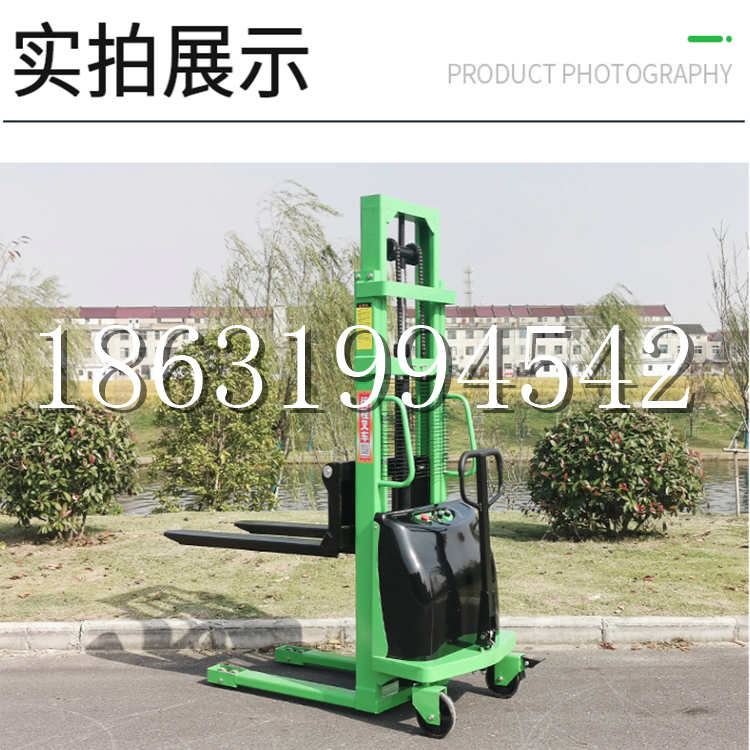 滑县电动叉车堆高车液压铲车电瓶1吨2吨站驾步行式小型全自动叉车